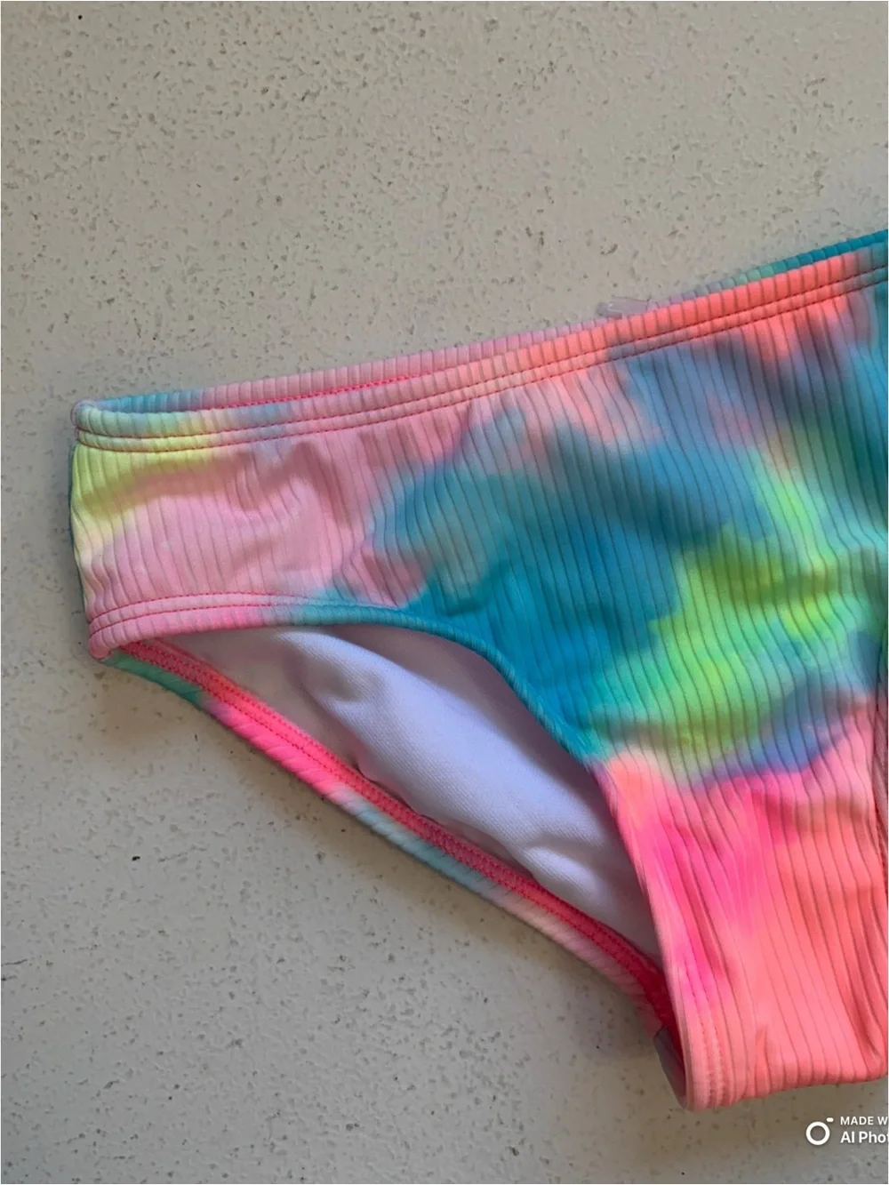 Cat & Jack Girl’s Tie Dye Bikini Bottom Size Small NWT Pink Blue Yellow Swimwear